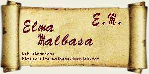 Elma Malbaša vizit kartica